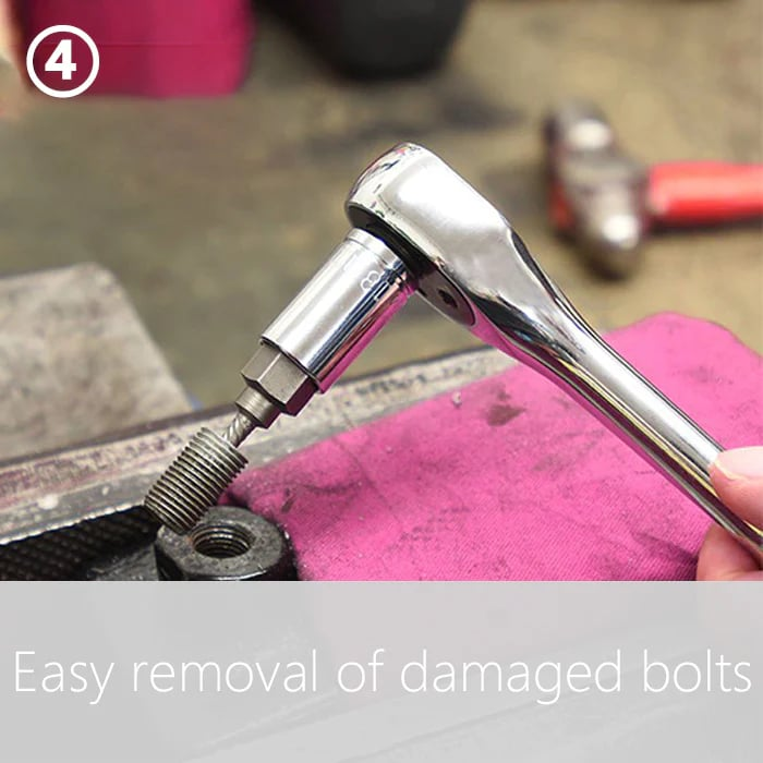 Nexora™ Screw Extractor Kit – 10 PCS Damaged & Stripped Screw Remover