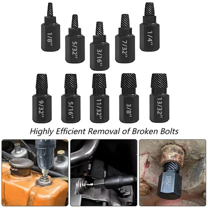 Nexora™ Screw Extractor Kit – 10 PCS Damaged & Stripped Screw Remover