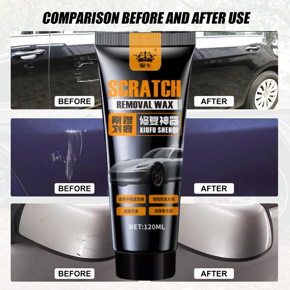 Nexora™ Car Scratch Remover Wax Kit 120ml – Paint Repair & Shine Restorer
