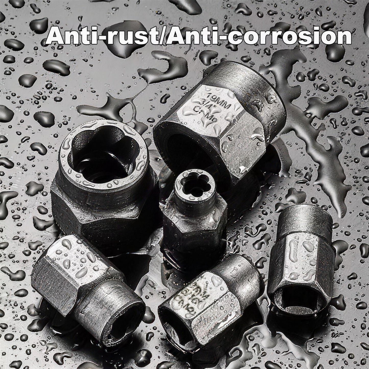 Nexora™ Impact Bolt & Nut Extractor Set – 14 PCS + Hex Adapter