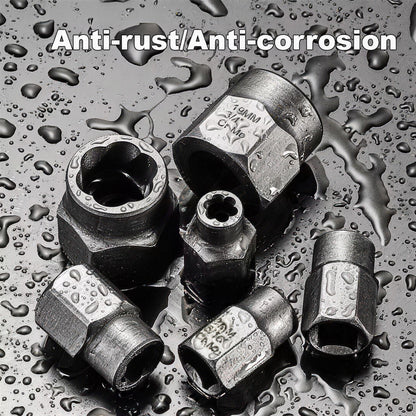 Nexora™ Impact Bolt & Nut Extractor Set – 14 PCS + Hex Adapter